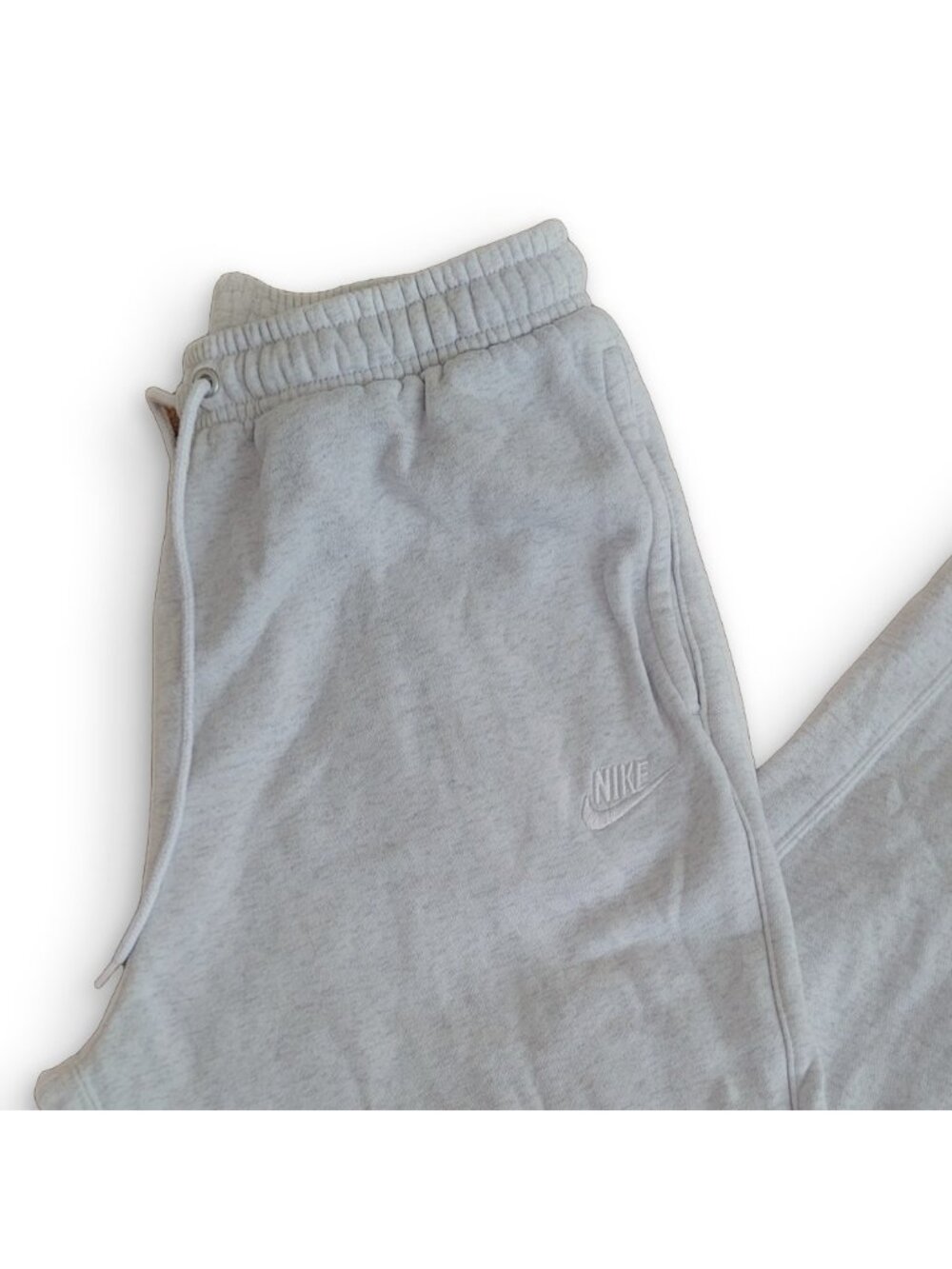 Nike Grey Fleece Track Jogger Pants Y2K Sporty Sweatpants (S) - Picture 5 of 6